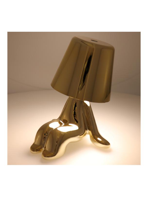 Lampka nocna GOLD MAN Art Deco siedzący (wzór 6) MLTL