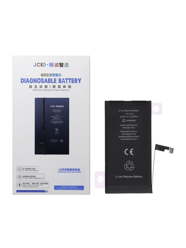 JCID Bateria z możliwością przypisania do iPhone 15 3520 mAh (zwiększona pojemność)