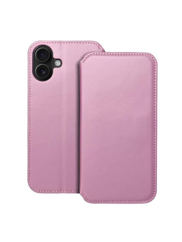 Kabura do IPHONE 16 Plus Dual Pocket Book do IPHONE jasny różowy