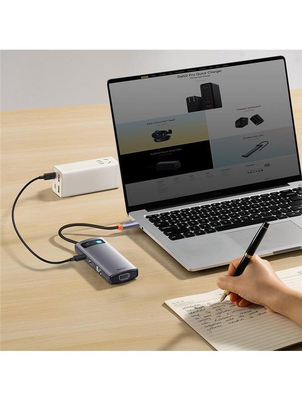 BASEUS adapter HUB 7w1 Typ C WKWG040013/BS-OH043 0,17 m gszary