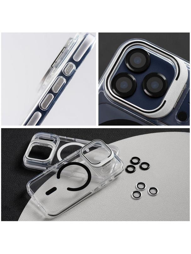 Futerał LENS MAG COVER kompatybilny z MagSafe do IPHONE 17 biały