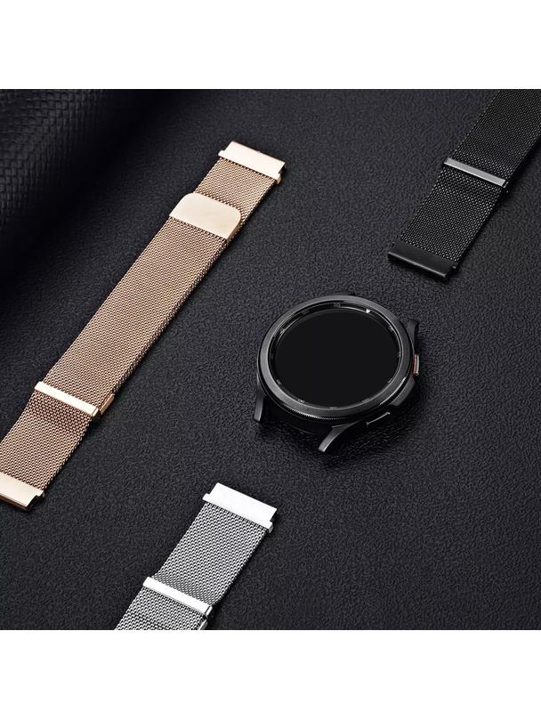 DUX DUCIS pasek MILANESE magnetyczny ze stali nierdzewnej 20 mm srebrny