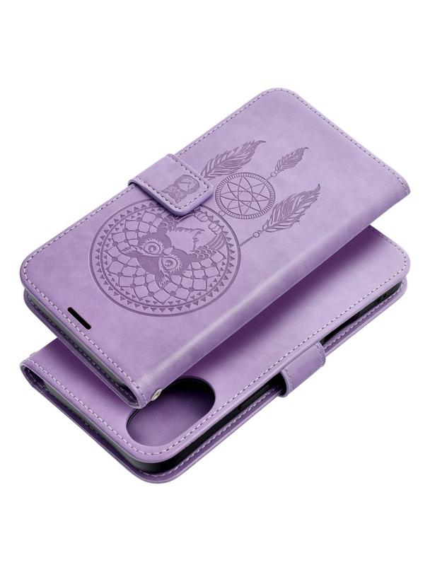 Kabura MEZZO Book do IPHONE 16 Plus łapacz snów fioletowy