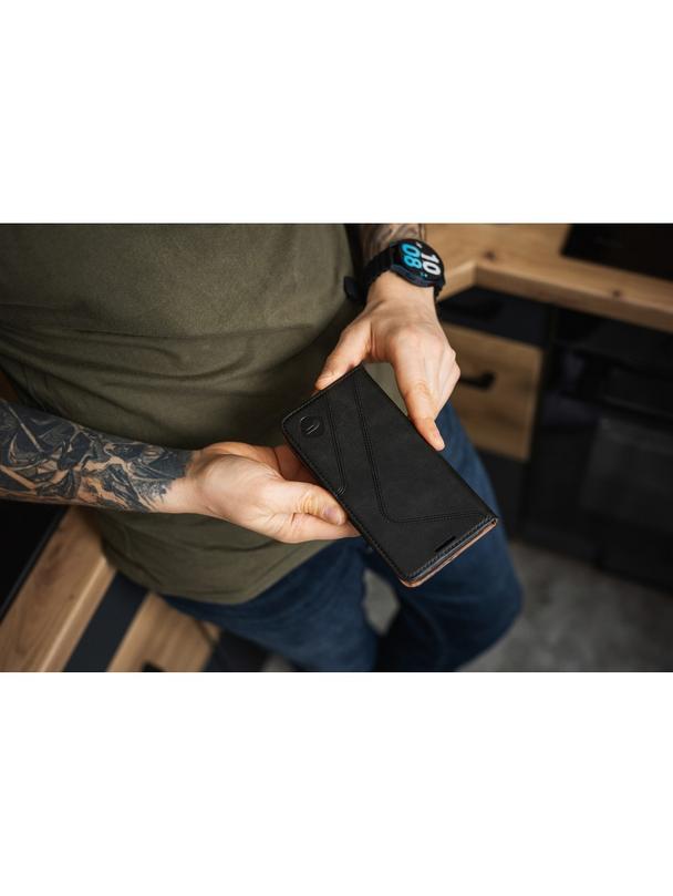 Pokrowiec na Samsung A36 Forcell F-Protect RFID Blocker Book czarny