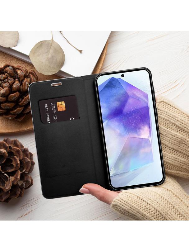 Kabura LUNA Book Carbon do OPPO A53 2020 / A53s czarny