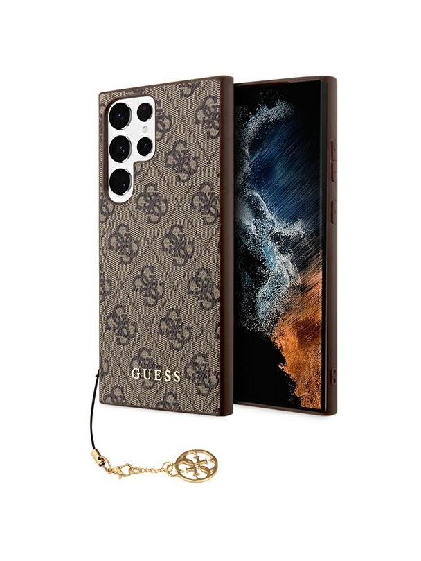 GUESS futerał do SAMSUNG S24 Ultra GUHCS24LGF4GBR (4G Charm) brązowy