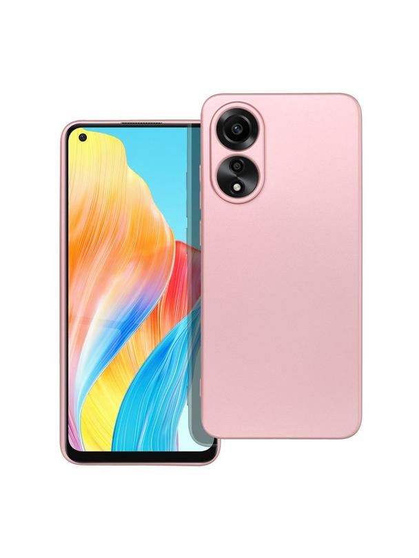 Futerał METALLIC do OPPO A78 4G różowy