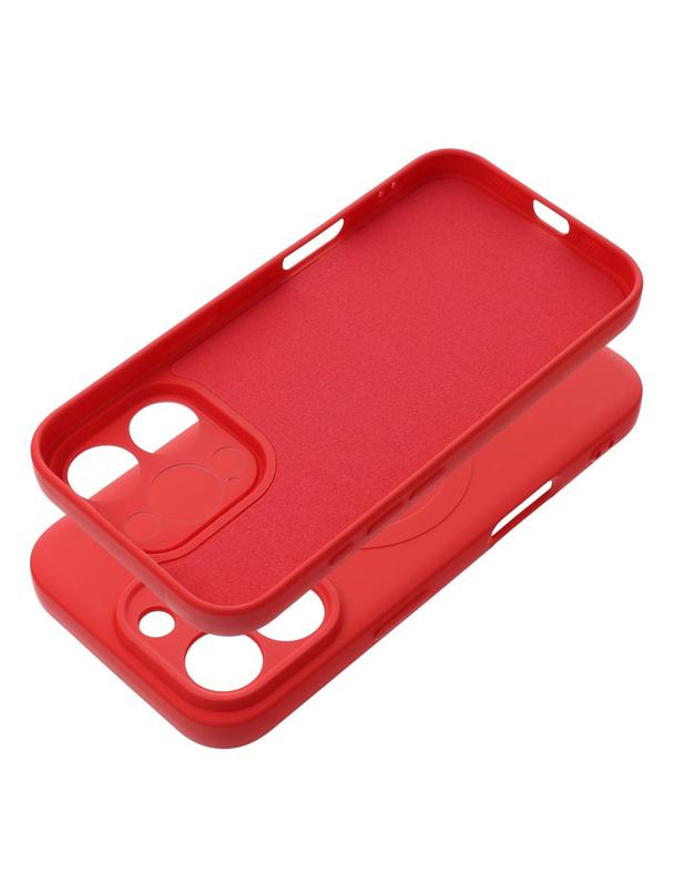 Futerał SILICONE MAG COVER kompatybilny z MagSafe do IPHONE 16 Pro czerwony