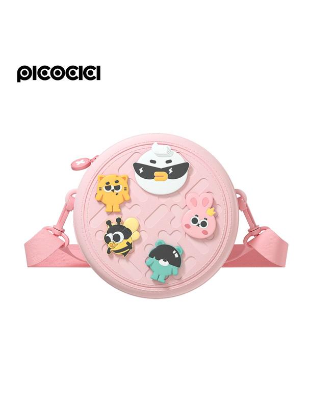 PICOCICI Mały okrągły plecak k36 niebieski