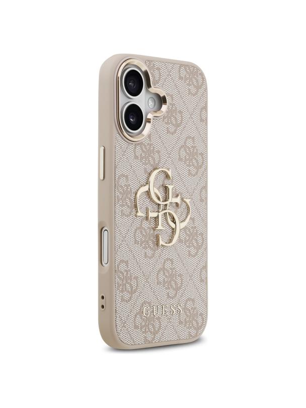 GUESS futerał do IPHONE 17 GUHCP17S4GMGCPI (PU W/ Big 4G Classic Logo) złoto różowy