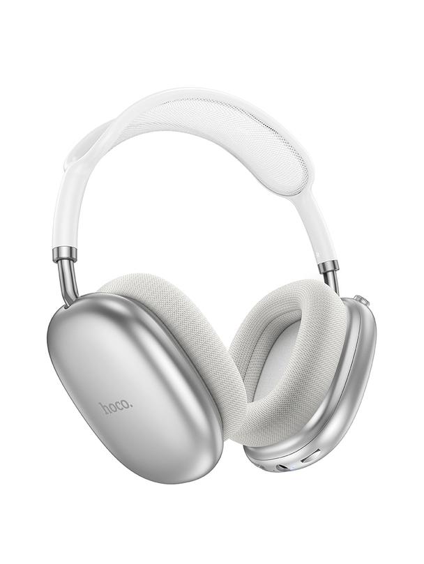 Słuchawki bezprzewodowe nauszne Hoco W55 srebrne