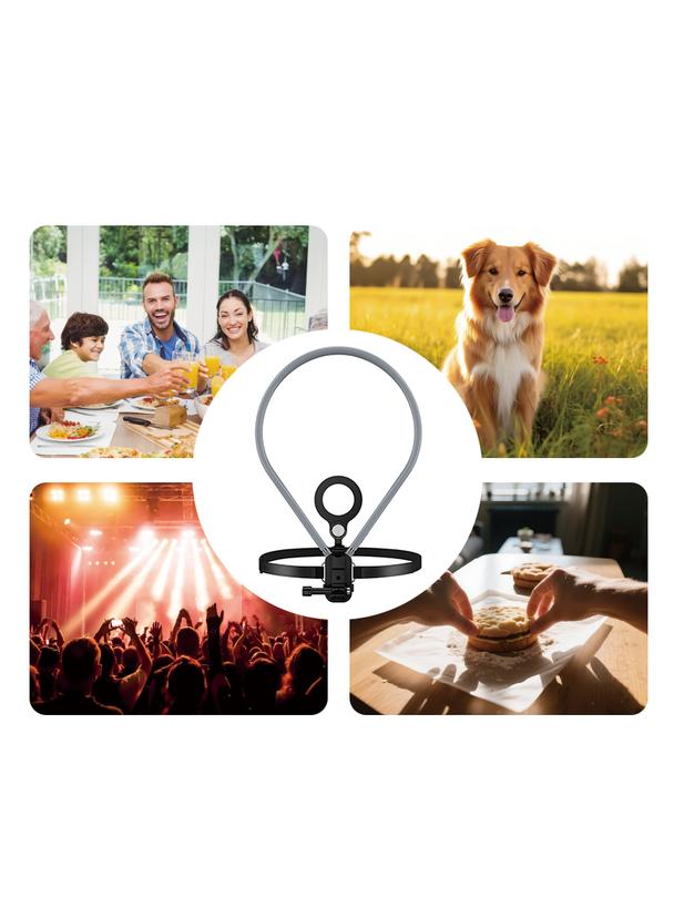 Uchwyt na telefon na szyję magnetyczny  Hoco K31 szaro czarny