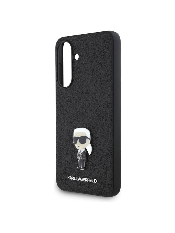 KARL LAGERFELD futerał do SAMSUNG A56 KLHCSA56GKNPSK (Fixed Glitter W/ Ikonik Metal Pin) czarny