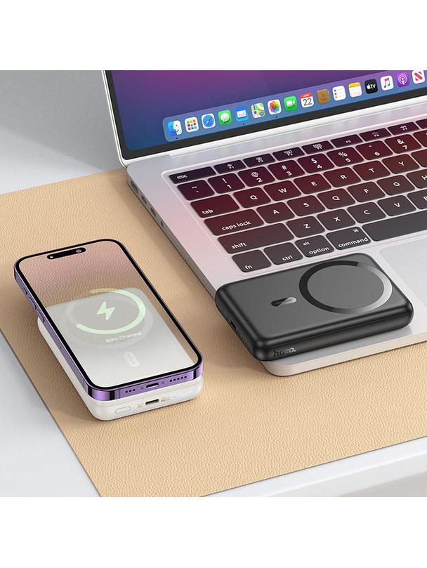Powerbank zgodny z MagSafe Hoco 10000 mAh QC PD 2A 20W J141 czarny