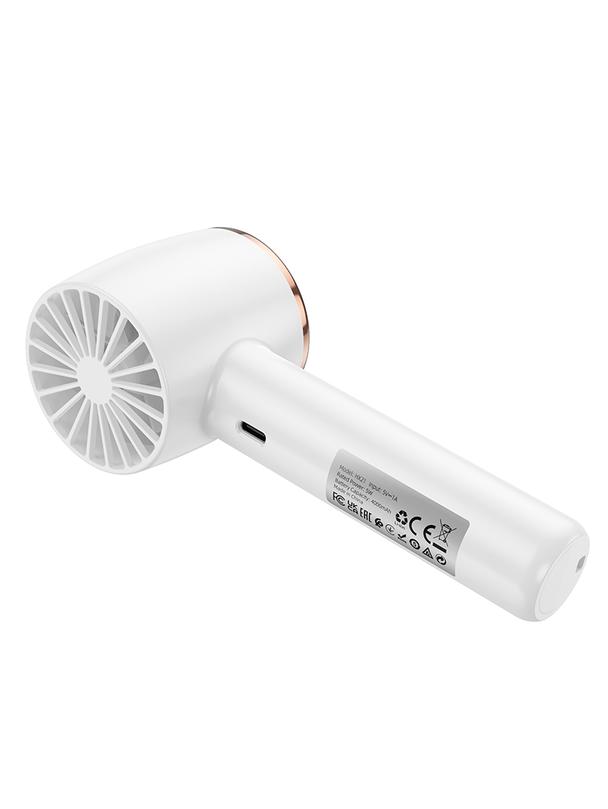 Wentylator przenośny Hoco super szybki z podstawką na telefon HX21 biały