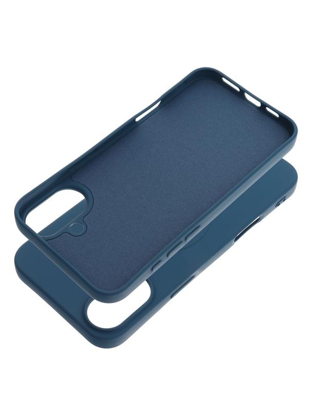 Futerał SILICONE MAG COVER (big hole) kompatybilny z MagSafe do IPHONE 16 Plus niebieski