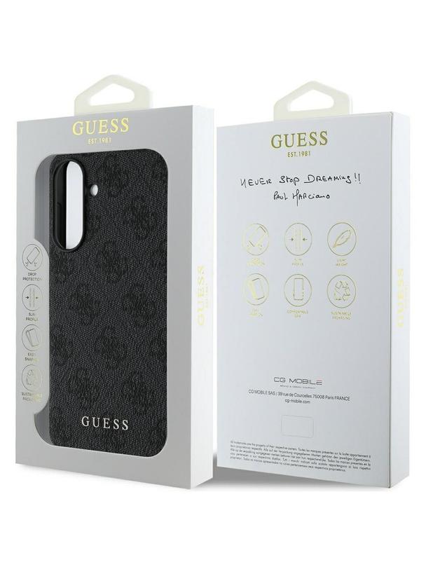 GUESS futerał do SAMSUNG A56 GUHCSA56GF4GGR (PU 4G Charm) czarny