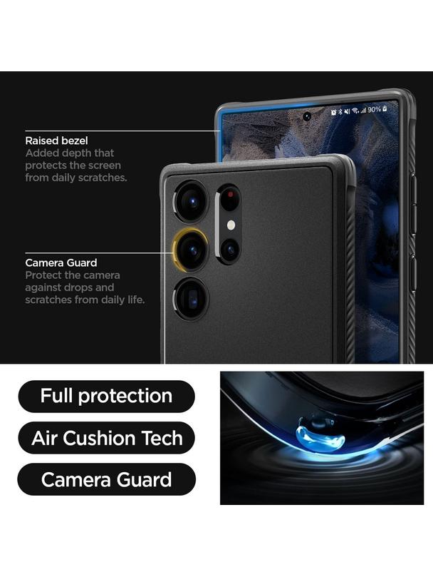 SPIGEN futerał RUGGED ARMOR do SAMSUNG S23 Ultra matte black