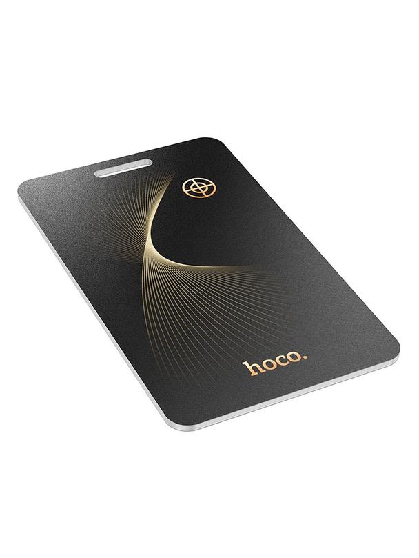 Lokalizator zgodny z Apple Find My Hoco w formie karty E92 czarny