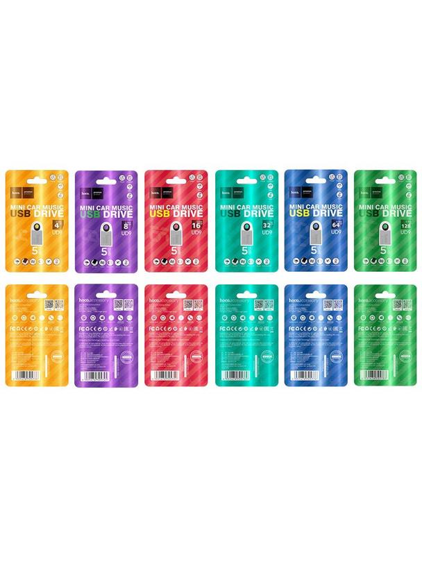 Pendrive 16GB USB 2.0 (USB A) Hoco mini UD9 srebrny