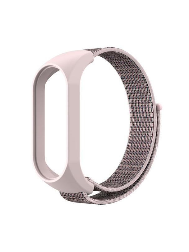Pasek nylonowy do XIAOMI Mi Band 5 / 6 / 7 różowa (07)