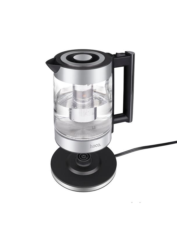 Czajnik elektryczny Hoco 1,8L HA01A szkło / stainless steel