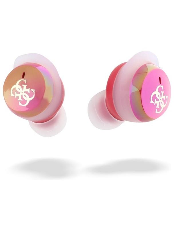 GUESS słuchawki bezprzewodowe bluetooth TWS GUTWSJ144ESF (Mini Iridescent 4G Printed Logo) fuksja