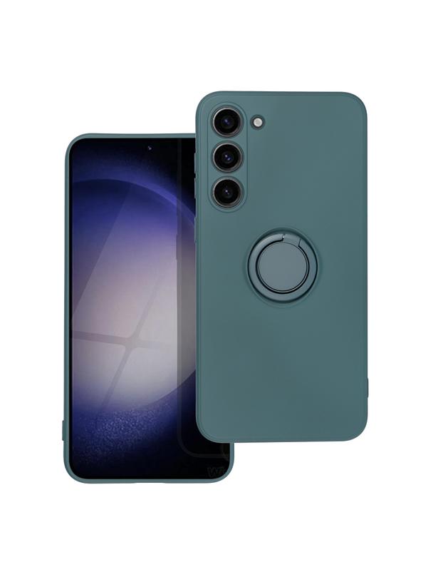 Futerał SILICONE RING do SAMSUNG S23 Plus zielony