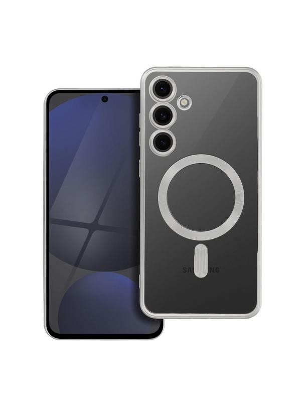 Futerał ELECTRO MAG COVER kompatybilny z MagSafe do SAMSUNG S24 FE srebrny