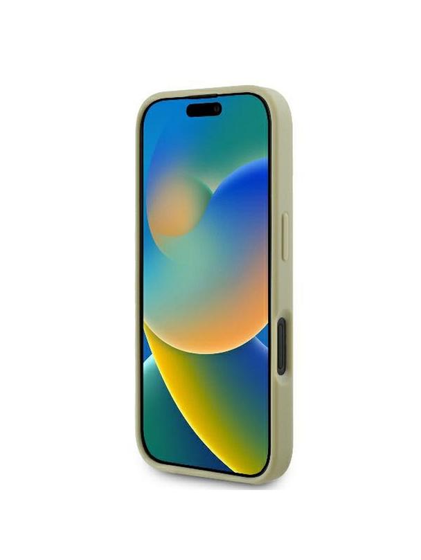 GUESS futerał do IPHONE 16 Plus GUHCP16MHG4SGD (Fixed Glitter Big 4G) złoty