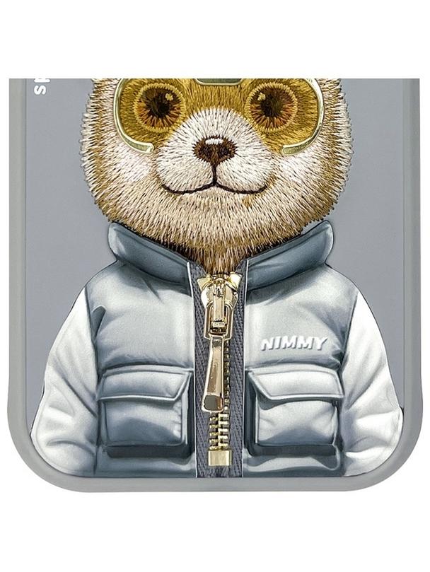 NIMMY futerał COOL&CUTE 2.0 Bear do IPHONE 15 szary