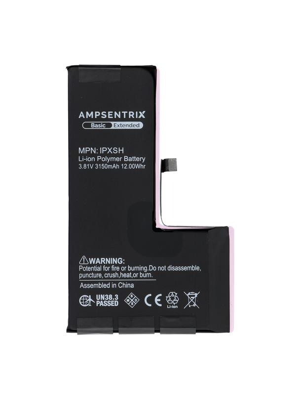 AmpSentrix Basic bateria do iPhone XS (zwiększona pojemność 3150 mAh)