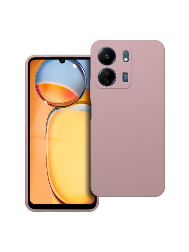Futerał SILICONE 2mm do XIAOMI REDMI 13C pudrowy róż