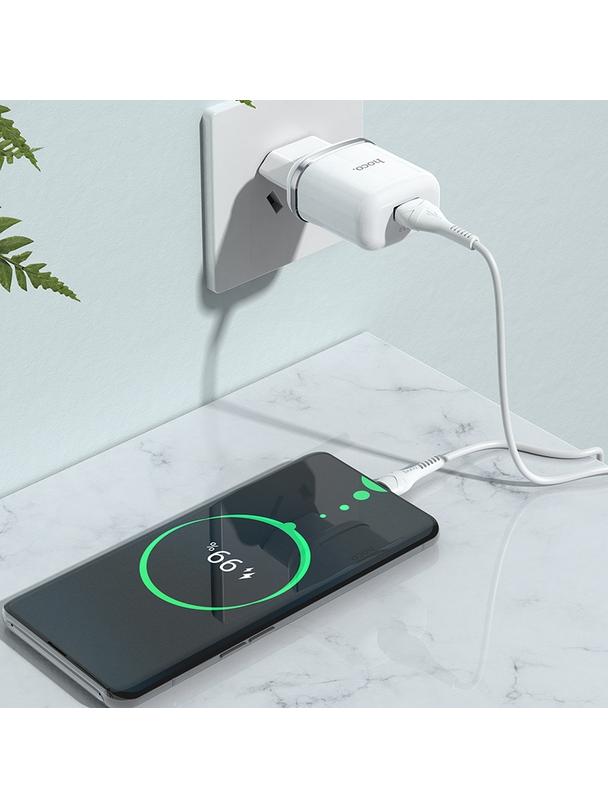 Ładowarka sieciowa do telefonu Hoco USB A QC3.0 3A 18W N3 biała