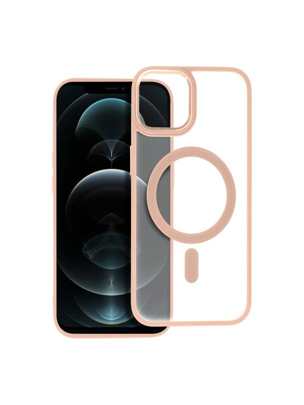 Futerał MATTE MAG COVER kompatybilny z MagSafe do IPHONE 12 Pro Max różowy