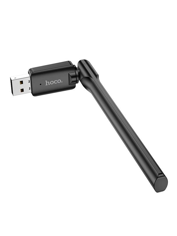 Karta sieciowa WiFI4 Hoco na USB A HI32 czarna