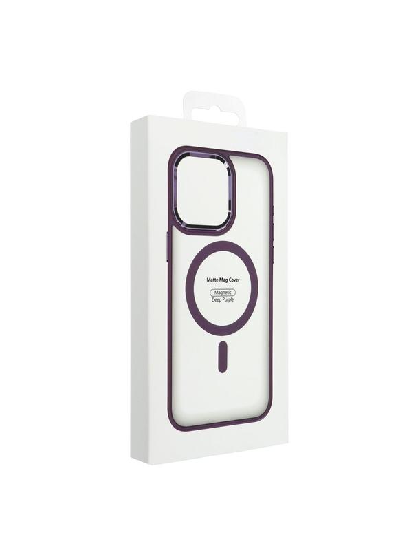 Futerał MATTE MAG COVER kompatybilny z MagSafe do IPHONE 13 fioletowy