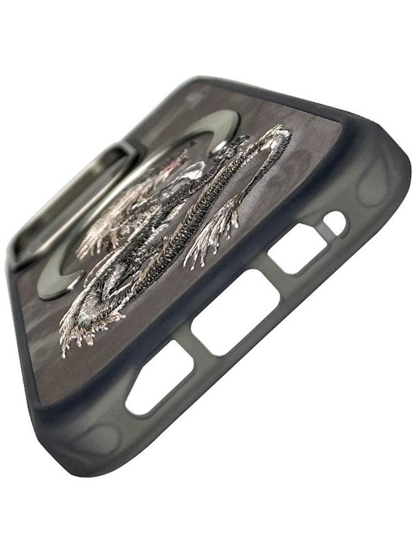 NIMMY futerał DRAGON kompatybilny z MagSafe do IPHONE 16 Pro Max szary