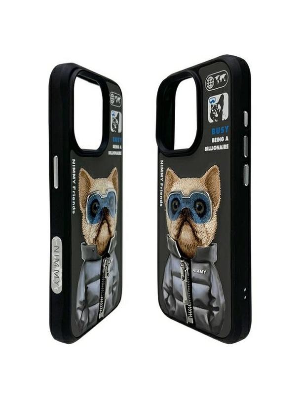 NIMMY futerał COOL&CUTE 2.0 Dog do IPHONE 15 Pro czarny