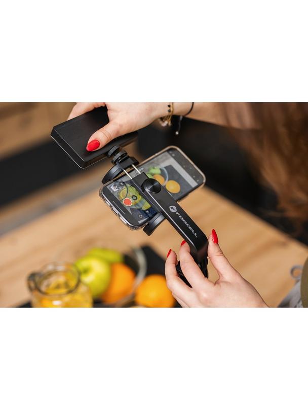 Selfie stick Forcell F-Grip S150XL tripod z pilotem bezprzewodowym czarny 0INT