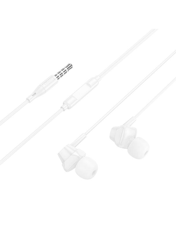 Słuchawki przewodowe douszne Lightning Hoco M113 białe