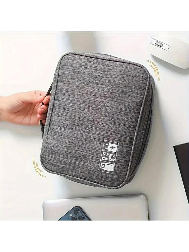 Organizer podróżny z przegródkami z uchwytem R-K-1080 szary