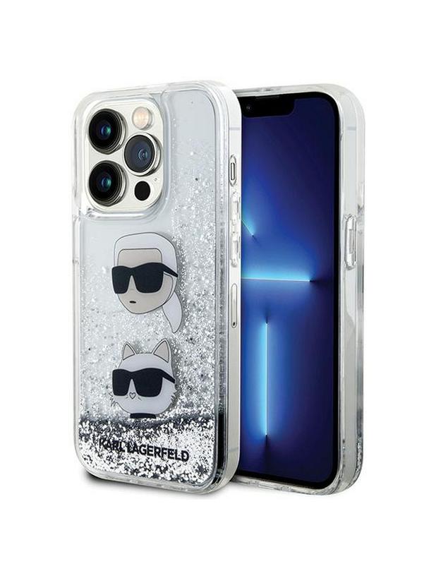 KARL LAGERFELD futerał do IPHONE 11 KLHCN61LDHKCNS (Liquid Glitter KC) biały