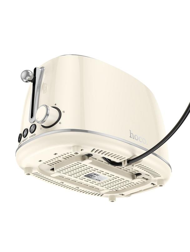 Toster Hoco w stylu Retro 850W HE50 biały