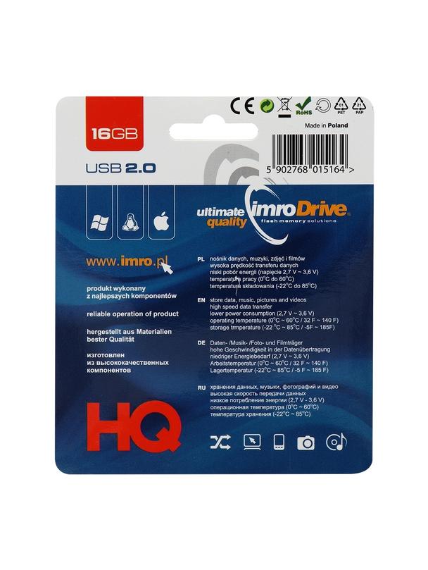 IMRO pendrive BLACK 16GB USB2.0
