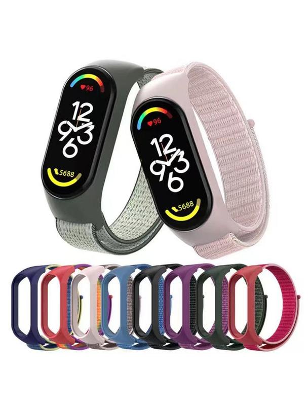 Pasek nylonowy do XIAOMI Mi Band 5 / 6 / 7 czarny (05)