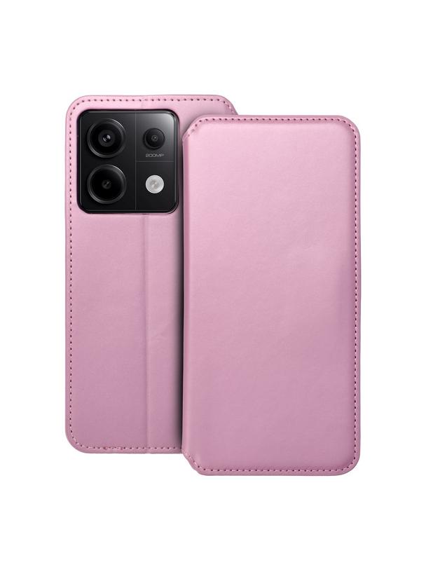 Kabura DUAL POCKET Book do XIAOMI Redmi Note 13 Pro 5G jasny różowy