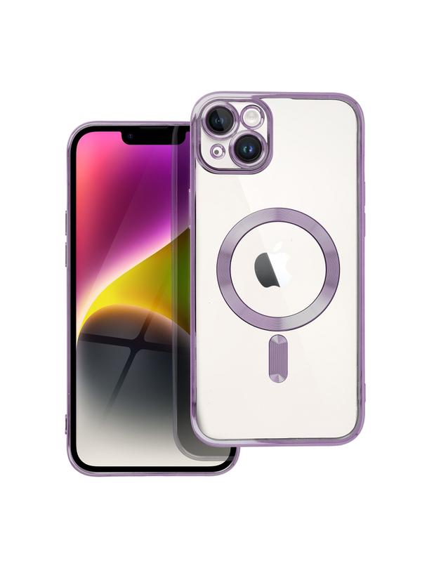 Futerał ELECTRO MAG COVER kompatybilny z MagSafe do IPHONE 14 Plus fioletowy