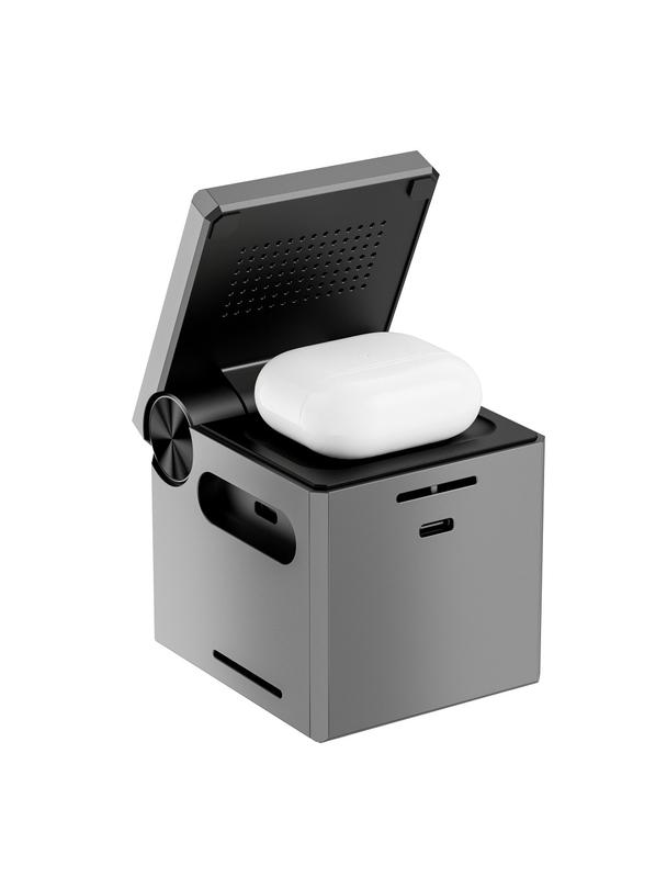 WiWU - Ładowarka bezprzewodowa składana 3w1 15W Wi-W030