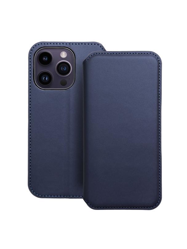 Kabura DUAL POCKET Book do IPHONE 14 Pro granatowy